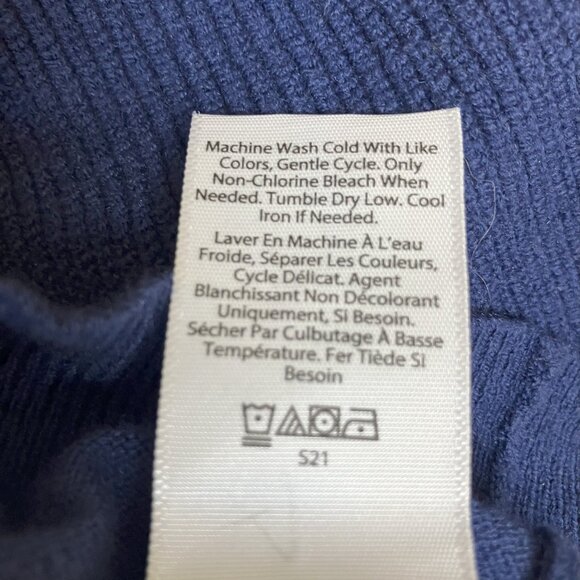 SOFIA JEANS/ Blue/ Cold shoulders/ Knit long sleeve sweater/ Size US S - Picture 6 of 6